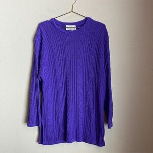 Vintage Diane von Furstenburg The Color Authority Cable Knit Tunic Size M